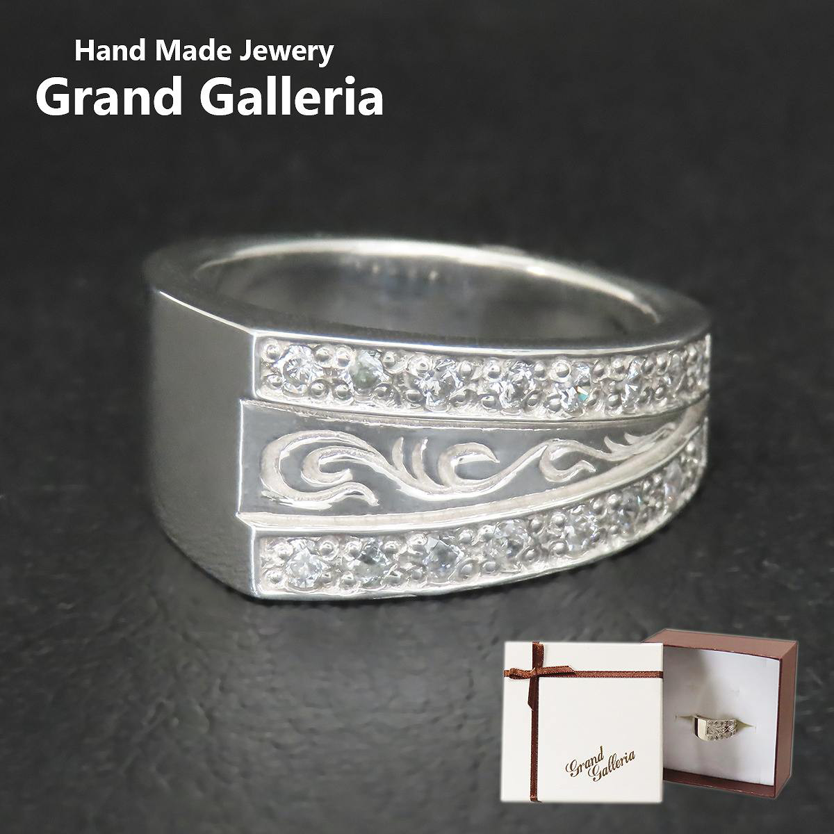 唐草リング 指輪 シルバー925 【刻印無料】 唐草 唐草模様 アラベスク シルバーアクセサリー メンズ レディース