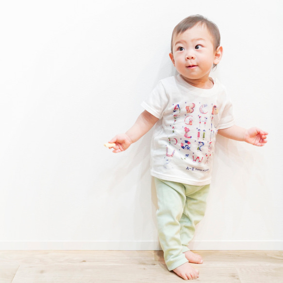 【名入れ】ABC DESIGN Tシャツ(80-160) 3枚目の画像