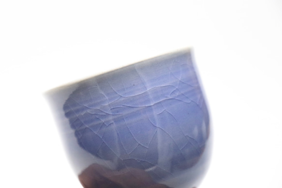 冷酒カップ　ペア（青ビードロ、ビードロ） 6枚目の画像