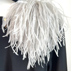 オーストリッチ フェザーコサージュ キャメル コサージュ hanaki 通販