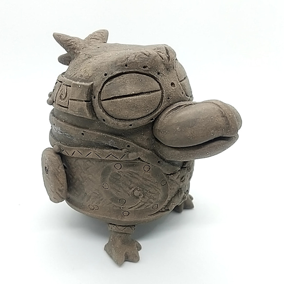 ハシビロコウ土偶(遮光器風味)　ミニ 4枚目の画像