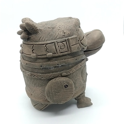 ハシビロコウ土偶(遮光器風味)　ミニ 5枚目の画像