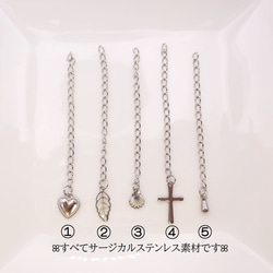 5mmロンドンブルートパーズ☆サージカルステンレスネックレス*N26 6枚目の画像