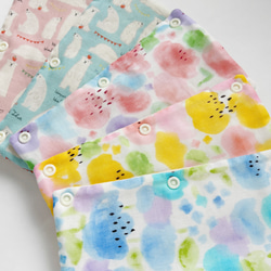 新柄追加☆水筒肩ひもカバー☆シートベルトカバーにも☆優しい色合い☆リバーシブル 8枚目の画像