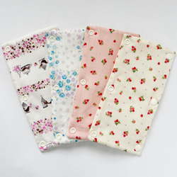 新柄追加☆水筒肩ひもカバー☆シートベルトカバーにも☆優しい色合い☆リバーシブル 4枚目の画像