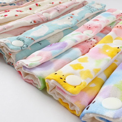 新柄追加☆水筒肩ひもカバー☆シートベルトカバーにも☆優しい色合い☆リバーシブル 12枚目の画像