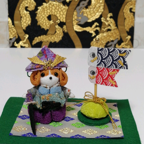 じゅんこ様❤キャバリア 鯉のぼり オブジェ♡