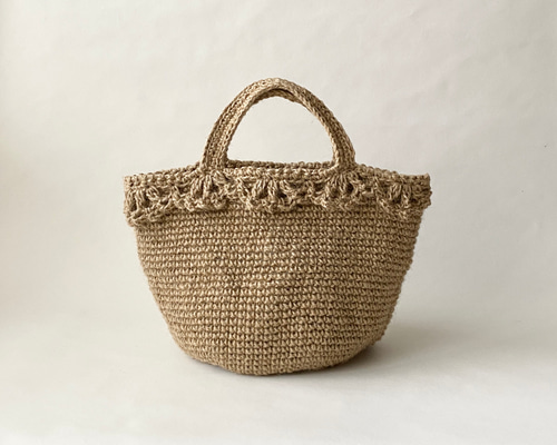 ぐれ ブラック 麻紐フリルバッグ ♪ ハンドメイド 麻紐フリルバック - NO-24'S GALLERY | minne 国内最大級の