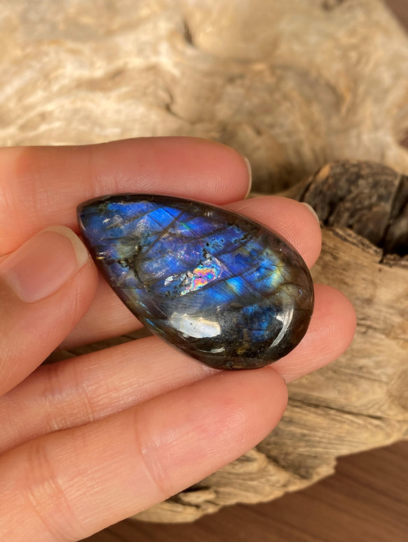 瑠璃色 ラブラドライト 天然石 ルース Labradorite 01 5枚目の画像