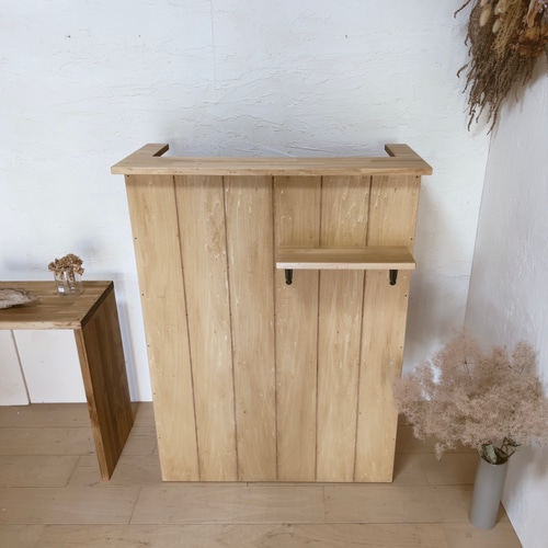 na263. 手元が隠れる 引き出し付き 受付カウンター レジカウンター