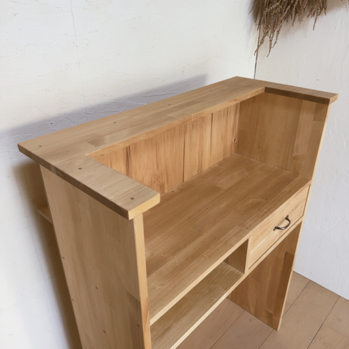 na263. 手元が隠れる 引き出し付き 受付カウンター レジカウンター