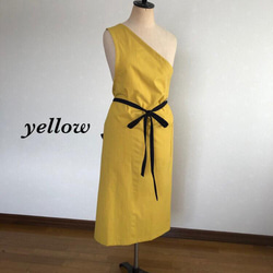 クールなワンショルダーエプロン (モカベージュ) エプロン Sewingroom
