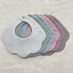 dusty color bib ：もくもくスタイ 3枚目の画像