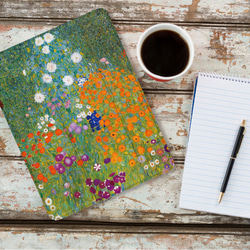 癒し と リラックス クリムト の 魔法 ボタニカル 花 iPadケース ペン収納 軽量 3枚目の画像