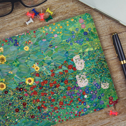 癒し と リラックス クリムト の 魔法 ボタニカル 花 iPadケース ペン収納 軽量 5枚目の画像