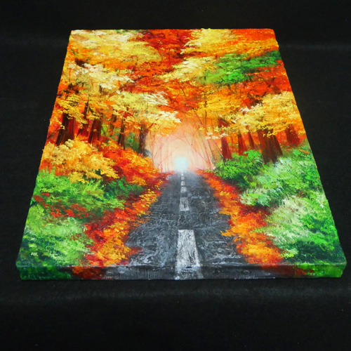 油絵 油彩 油彩画 絵画【紅葉の道】 絵画 HR 通販 11689668 油絵 油彩 油彩画 絵画【紅葉の道】 絵画 HR 通販 11689668