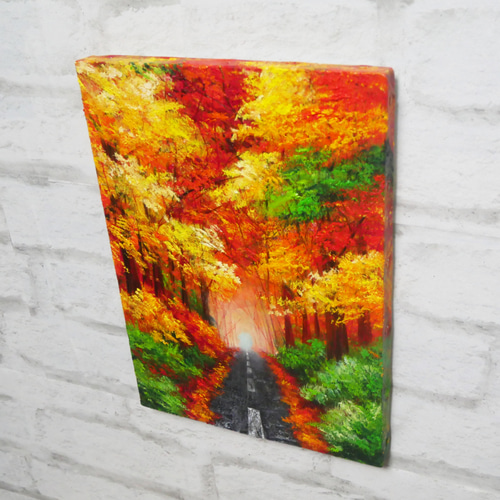 油絵 油彩 油彩画 絵画【紅葉の道】 絵画 HR 通販 11689668 油絵 油彩 油彩画 絵画【紅葉の道】 絵画 HR 通販 11689668
