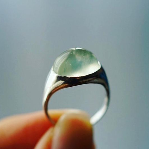 シグネットリング　指輪　石　宝石　アンティーク シグネットリング / Signet ring 石入り オレンジムーンストーン