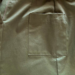 ≪受注製作≫ロングタイトスカート　コットンツィル グリーン 5枚目の画像