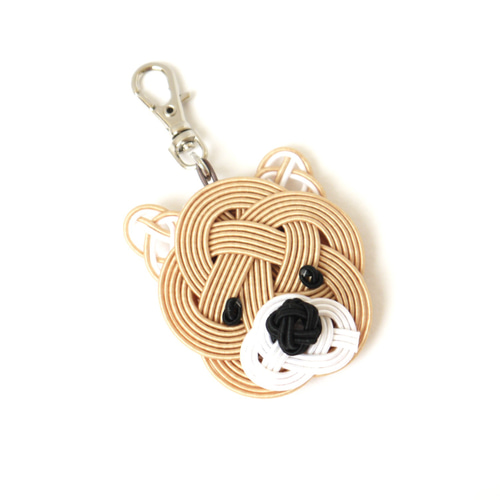 水引 柴犬のチャーム【ちゃいろ】 バッグチャーム 菜の花工房 通販