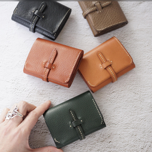 イタリアンレザー小銭入れケース 小物入れ ヌメ革本革 ハンドメイド手縫い 小銭入れ 小物入れ 手縫いコインケース ボックス型 本革製 便利