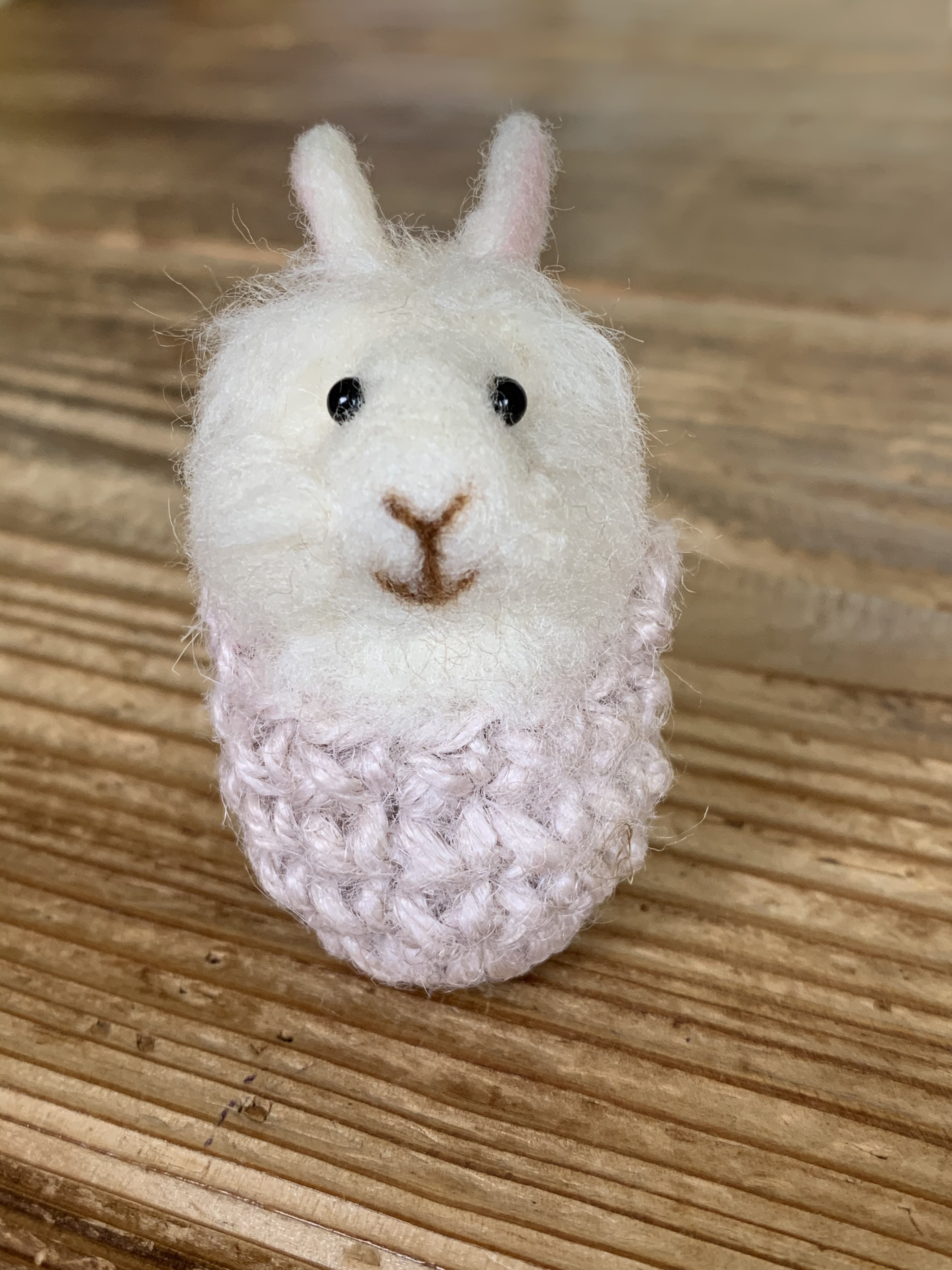 ハンドメイド pink ライオンラビットちゃん うさぎのぬいぐるみ
