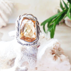 【7～8号】citrine RING / silver925 1枚目の画像