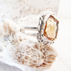 【7～8号】citrine RING / silver925 2枚目の画像