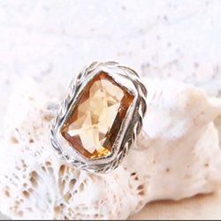 【7～8号】citrine RING / silver925 4枚目の画像