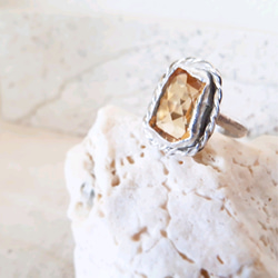 【7～8号】citrine RING / silver925 5枚目の画像