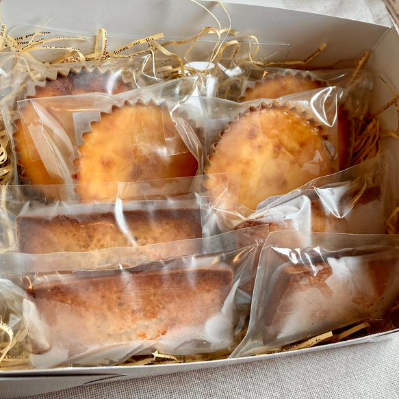【Creema限定割引】バスクチーズケーキ+看板フィナンシェ計8個セット♪ご自宅用・ご贈答・グルメな方へのプレゼントにも 5枚目の画像