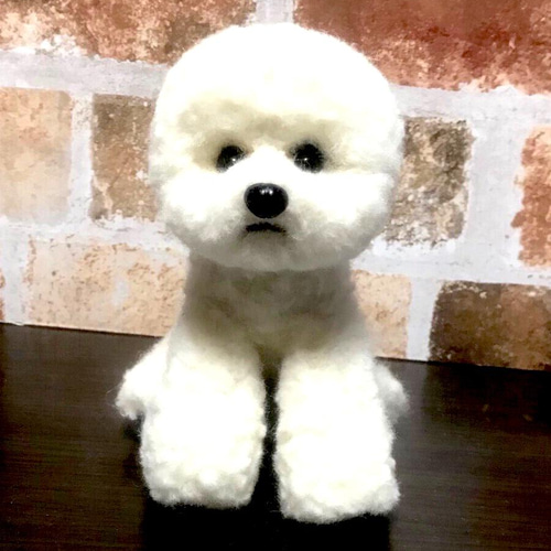 受注製作』羊毛フェルト 犬 ビジョンフリーゼ ハンドメイド