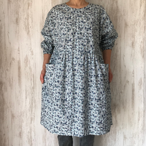 小花柄 ゆったり チュニック チュニック 手づくりの店メロディ 通販  