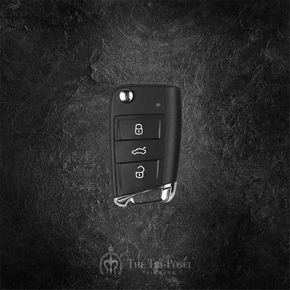 福斯 Volkswagen Golf 8 T-ROC Tiguan 汽車鑰匙套 皮套 鑰匙套 鑰匙包 鑰匙圈 第2張的照片