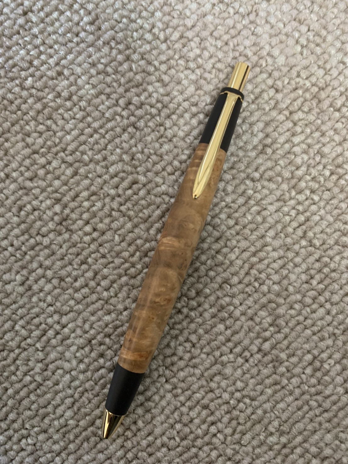 マーブルウッドボールペンorシャーペン 木軸 ペン・筆記用具 キツツキ