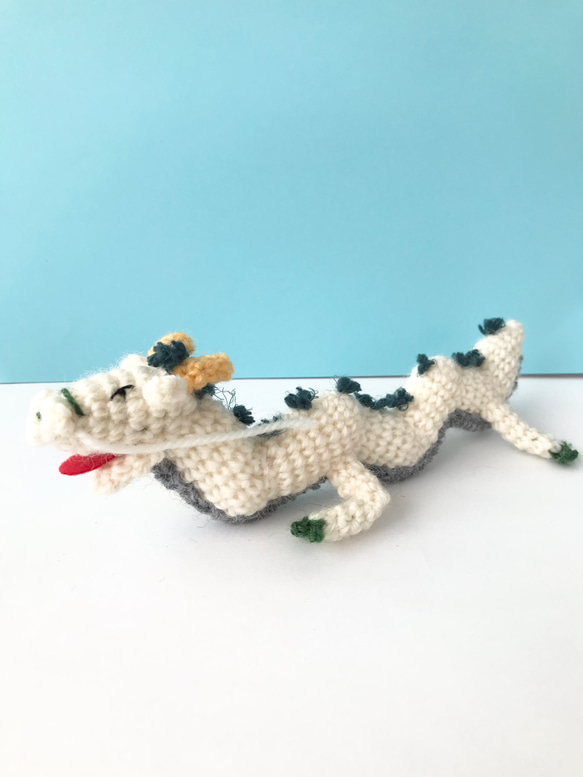 【03KN】あみぐるみ　オーダーメイド　白龍　アートドール　ぬいぐるみ 03KN様専用】あみぐるみ オーダーメイド 白龍 アートドール