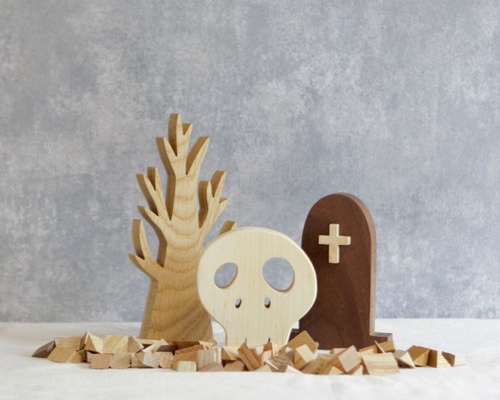 ハロウィン オブジェ セット A 2025 置物 かぼちゃ 墓 墓地