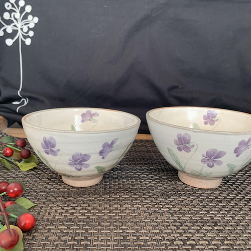 花柄のお茶碗 茶碗・めし碗 RYUSEN 通販 11704658｜Creema(クリーマ)