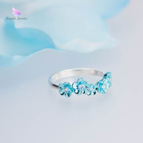 空のかけら -ネモフィラリング- 指輪・リング Angelic Jewelry 通販