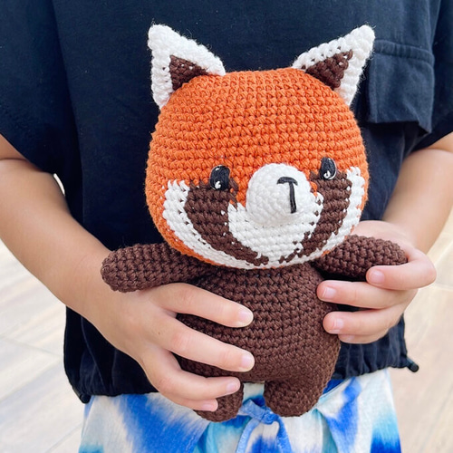 作家　あみぐるみ　ぬいぐるみ　ハンドメイド　レッサーパンダ 作家 あみぐるみ ぬいぐるみ ハンドメイド レッサーパンダ 度重なっ