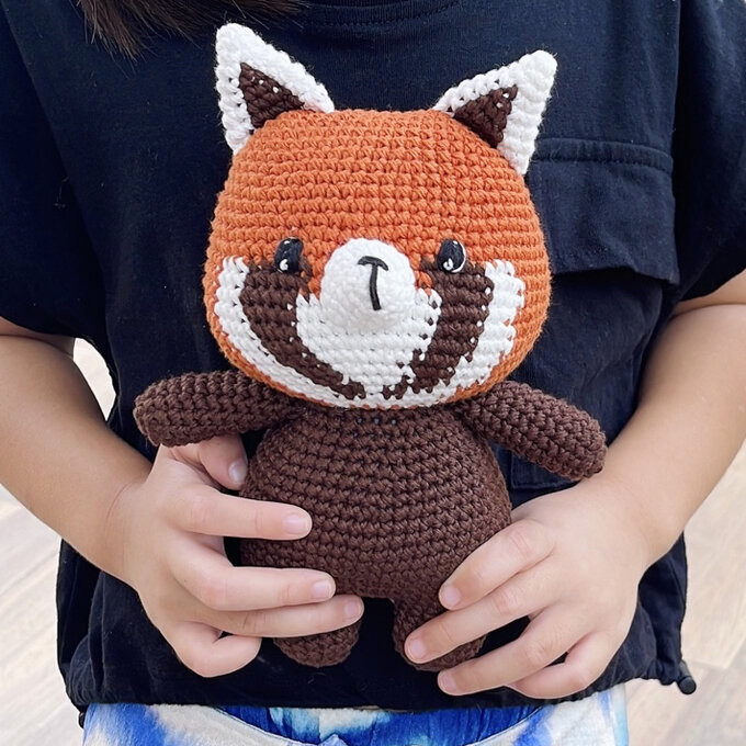 レッサーパンダさんの編みぐるみ◎ 50% off 出産祝い 編みぐるみ あみぐるみ レッサーパンダ