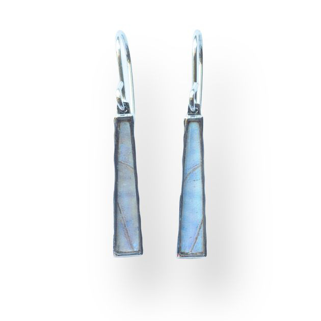 本物の蝶の羽　スティック ピアス　スルコウスキーモルフォ　[zps054r-sul]