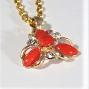 土佐の宝石珊瑚　さんご　ネックレス・ペンダント　アクセサリ－・ジュエリ No－0501