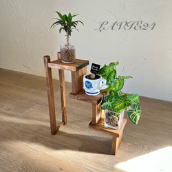 アンティーク ビンテージ 70s 木工置物 インテリア 植物 アクセサリー 希少 サイズオーダー可」北欧 アンティーク おしゃれ ラックA デザイン