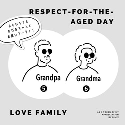 名入れTシャツ　ファミリーデザイン　お洒落サングラス　家族写真　ウェディング　出産祝い　マタニティーフォト　敬老の日 3枚目の画像