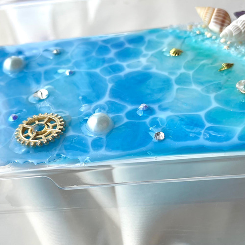 海からのプレゼントレジン iPhone全対応 iPhone17 歯車幸運を運ぶ