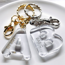 お名前・イニシャル】透明♡clear♡アルファベットチャーム