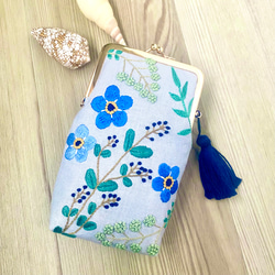 夏の野の刺繍がま口メガネポーチ メガネケース sorairo 通販 11721882