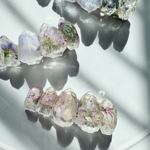 10点新色追加しました！再販×13♡選べる鉱物植物標本 ドライフラワーの