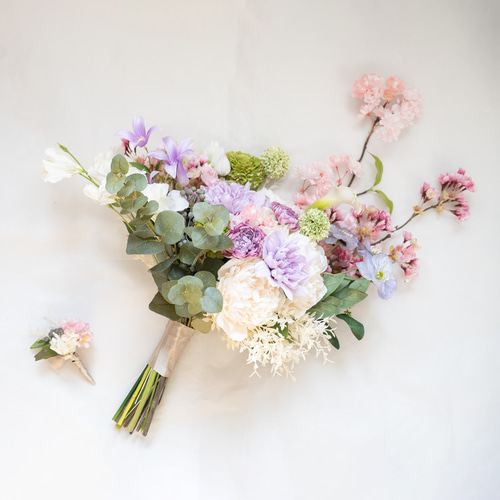 花パーツ・カード オーダー受付ページ♡ ショートヘアーやベリーショートの花嫁様に】桜（さくら）の